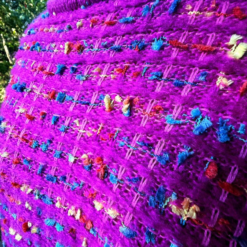 Curvy Pink Oversized Tweed Knit Sweater Top Final Sale – ,